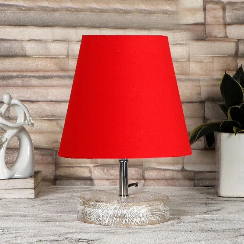 Renvo Fabric Table Lamp - Red,Brown media 3