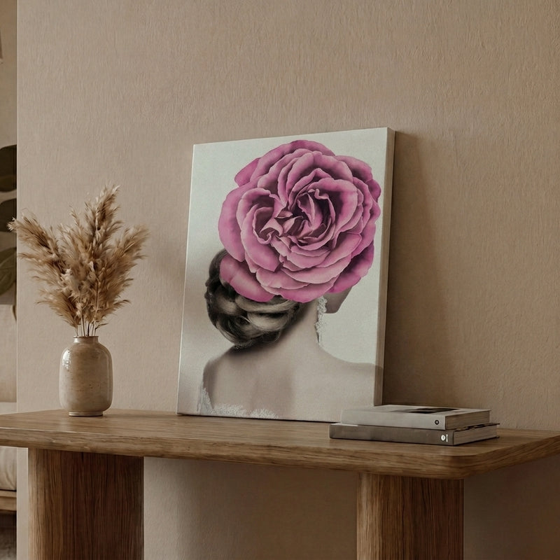 Pink Rosa Canvas Wall Painting