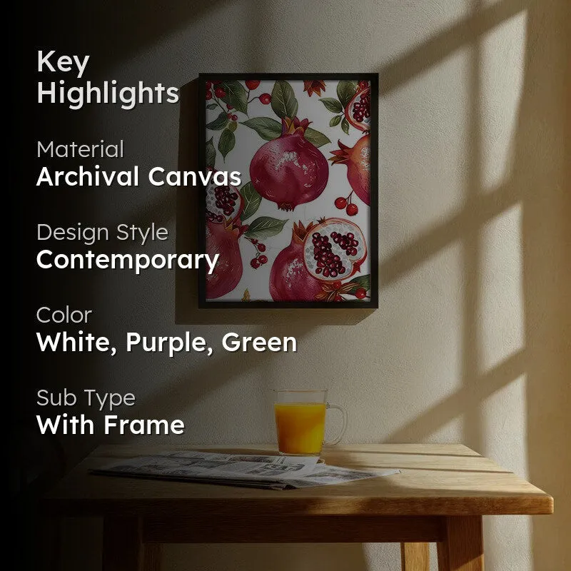 PomegranateFarm Archival Canvas Wall Art - Black media 2