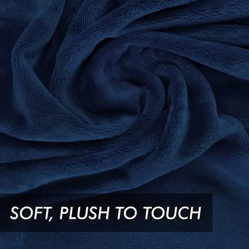 Soft Elite Blanket(Navy Blue) - 220 GSM media 7