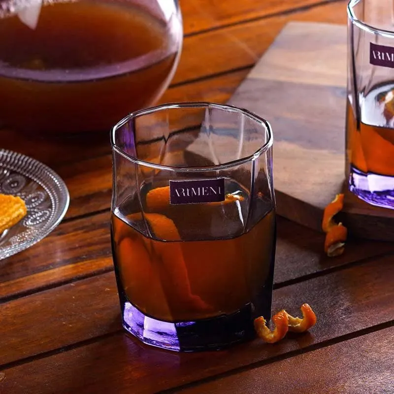 Asscher Old Fashioned Glasses (300 ml ) - Set Of Four media 3