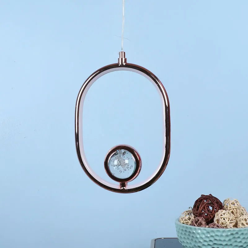Hailera Iron Ceiling Lamp - Oval media 3