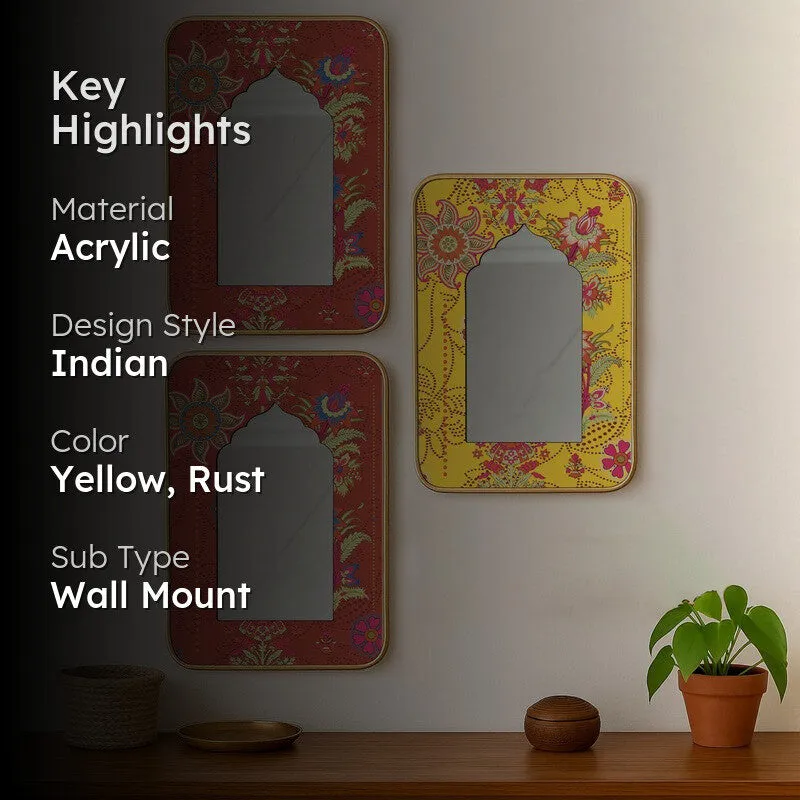Gulnaar Acrylic Wall Mirrors - Set Of Three media 2