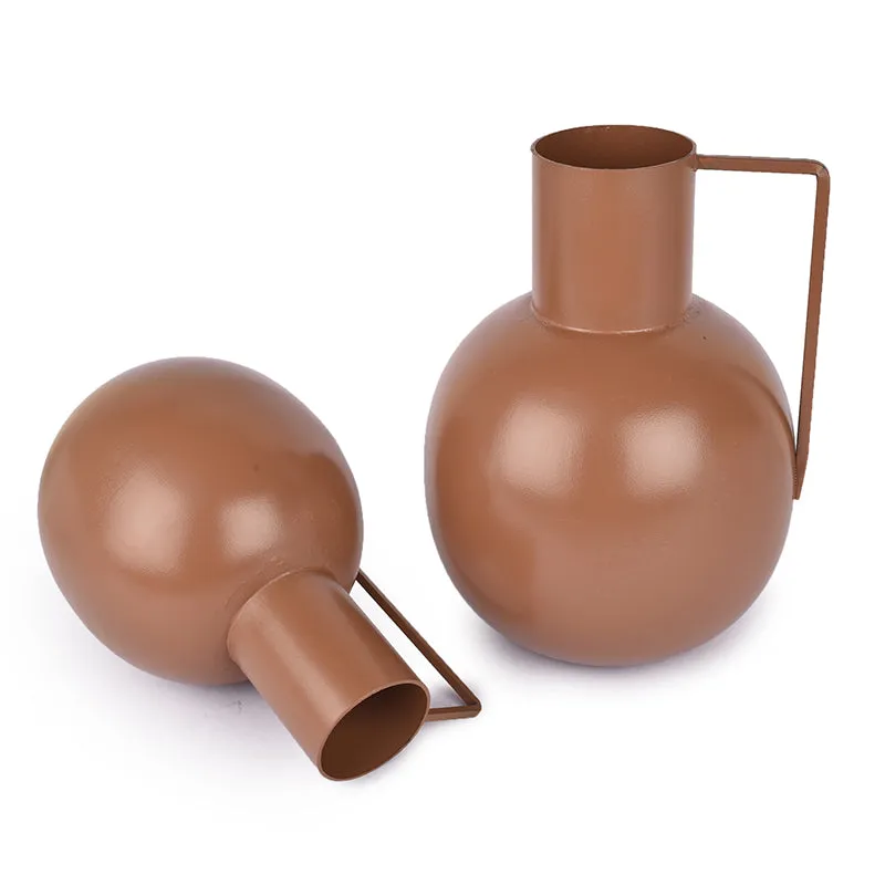 Surahi Iron Vase - Set Of Two media 8