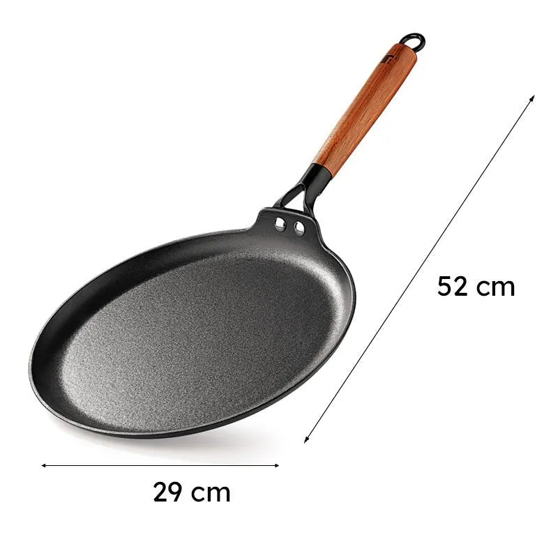 Bergner Odin Iron Dosa Tawa With Wooden Handle - 28 cm media 11