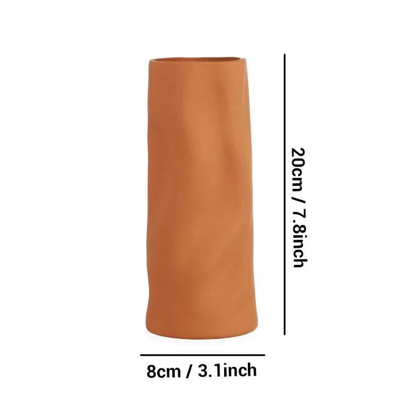 Flowy Fara Vase - Brown media 5