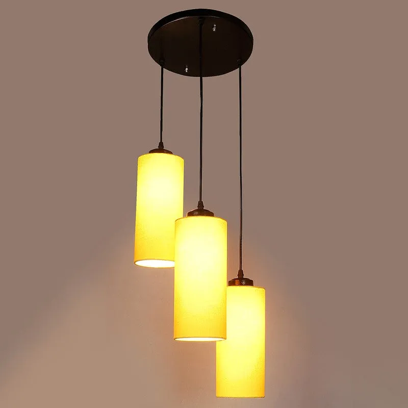 Glowspire Triple Metal Ceiling Lamp - Yellow media 5