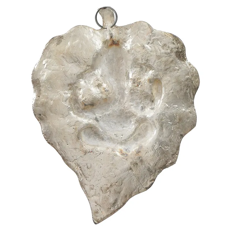 Lord Ganesh On Silver Leaf Metal Wall Accent media 5
