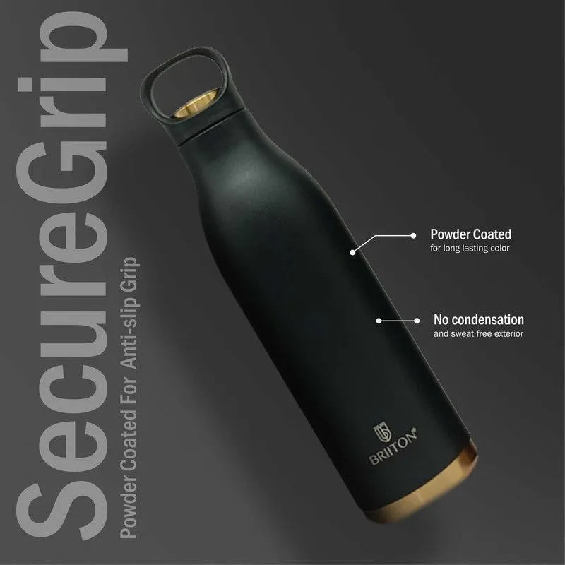 Liquid Muse Hot & Cold Thermos Water Bottle (Black & Green, 750 mL Each) - Set Of Two media 6