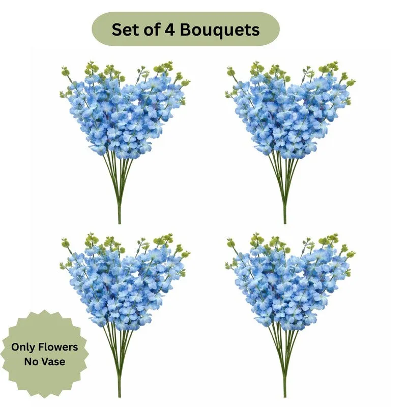 Lysara Artificial Flower (Blue) - Set Of Four media 7