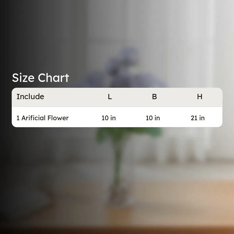 Petalisse Rose Fabric Artificial Flower - Blue media 9