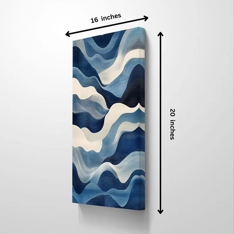 Painted Waves Wall Painting media 5