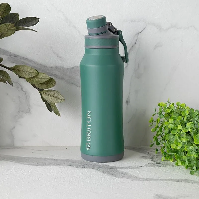 Hydrate Wonder Hot & Cold Thermos Water Bottle (Green) - 1000 mL media 1