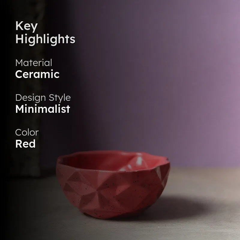 Noemi Ceramic Snack Bowl (Red) - 200 mL media 2