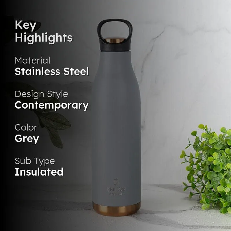 Liquid Muse Hot & Cold Thermos Water Bottle (Grey) - 750 mL media 2