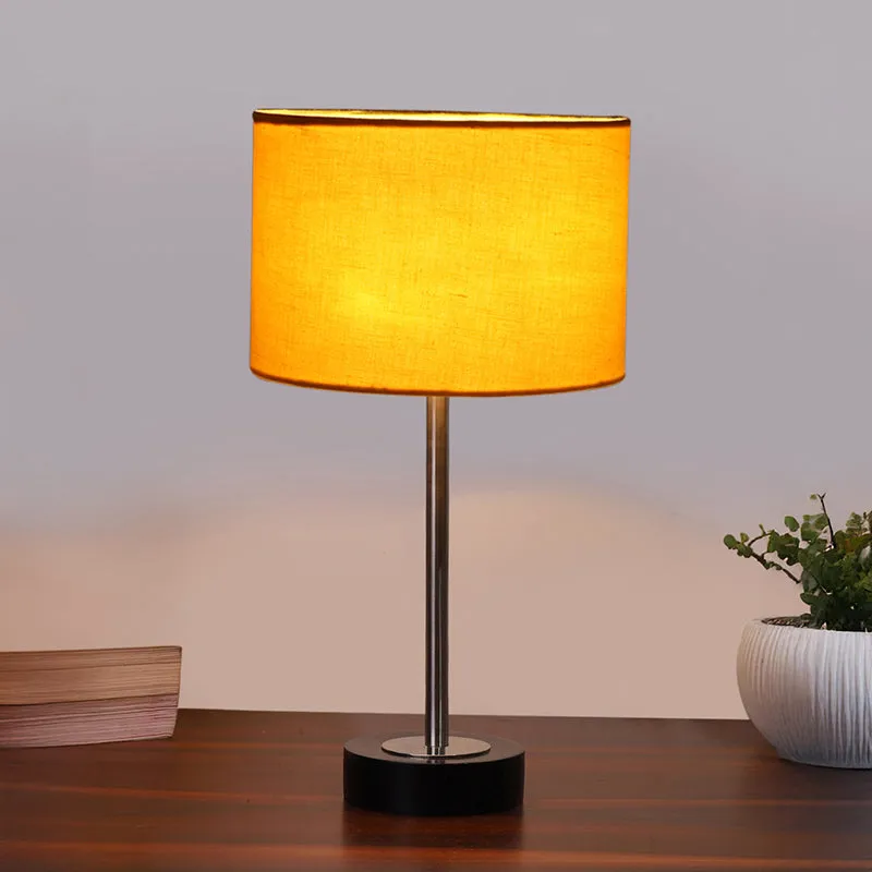 Cotin I Rodin Wooden Table Lamp - Yellow,Silver,Black media 2