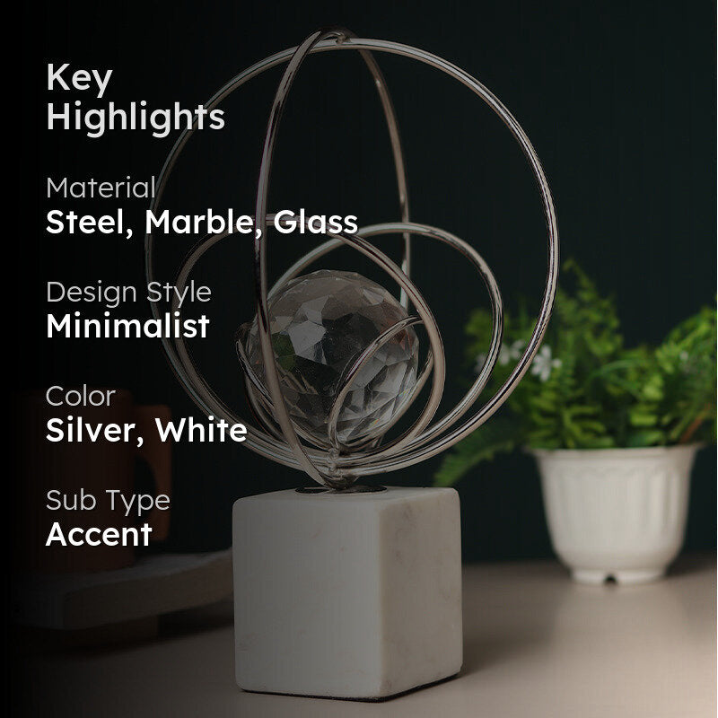 Crystal Elysian Showpiece - Silver media 2
