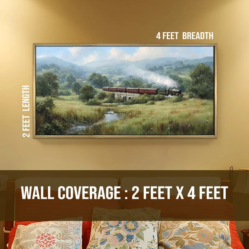 Cloudtrack Canvas Wall Painting With Frame media 8