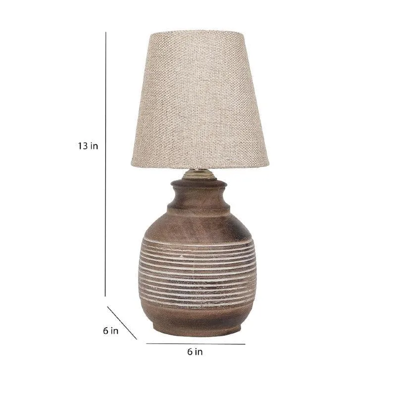 Nanasa Nori Fabric Table Lamp - White,Beige media 5
