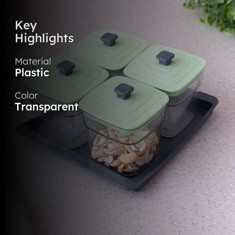 Smart Store Mint Square Jar (250 ML) - Set Of Five media 2