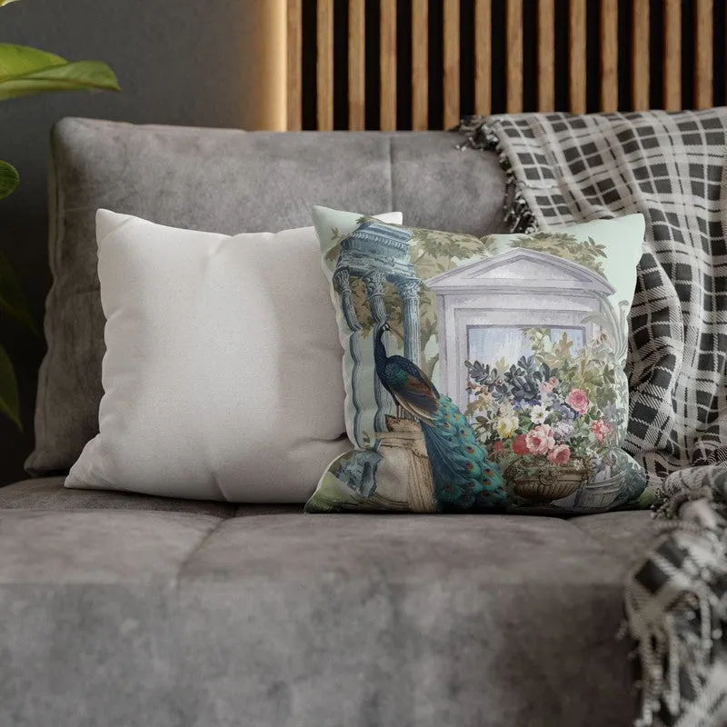 Regal Peacock Courtyard Cushion Cover media 4