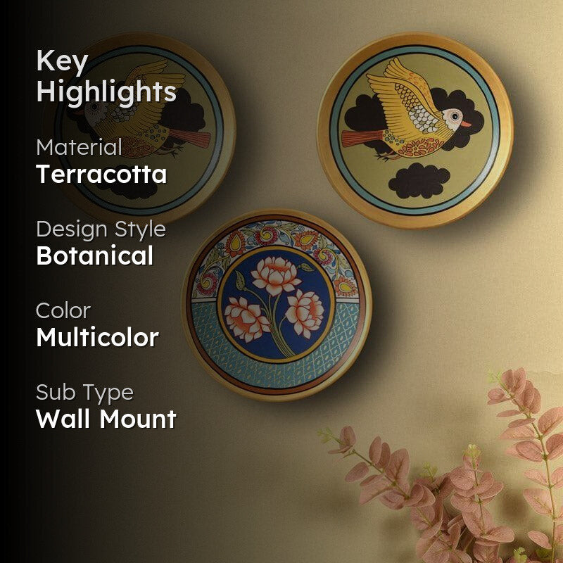 Nature dance Wall Plate - Set Of Three media 2