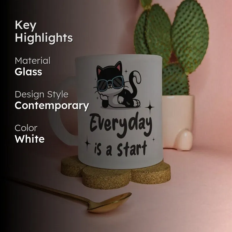 Fond Glass Coffee Mug (330 mL) media 2