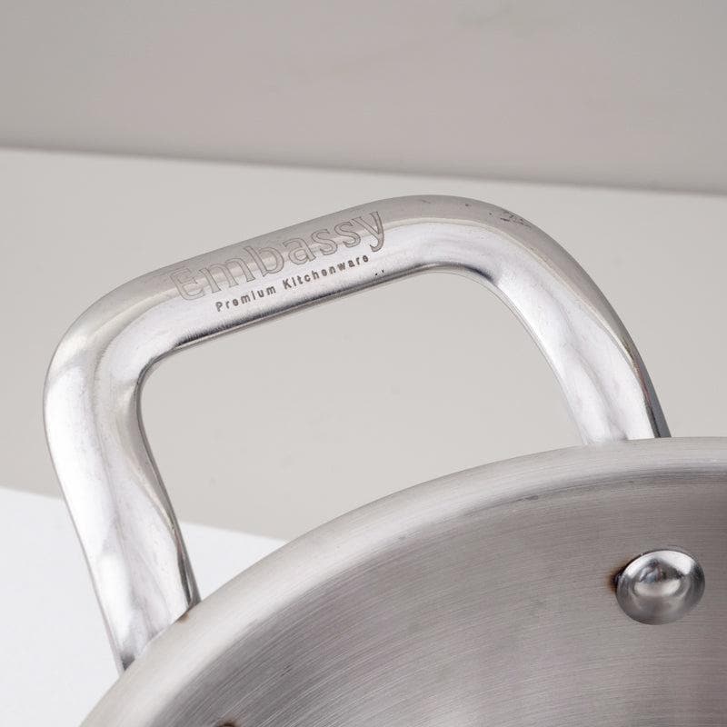 Mizutaki Stainless Steel Kadhai 1400 mL / 8 Inches media 4
