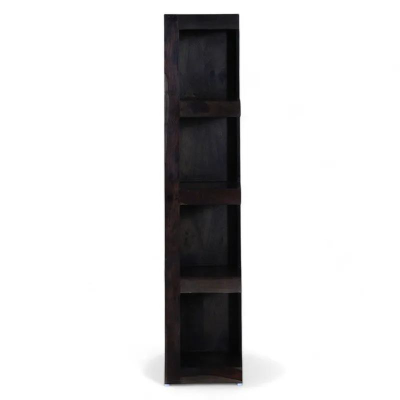 Wverox Sheesham Wooden Wall & Book Shelve - Brown media 4