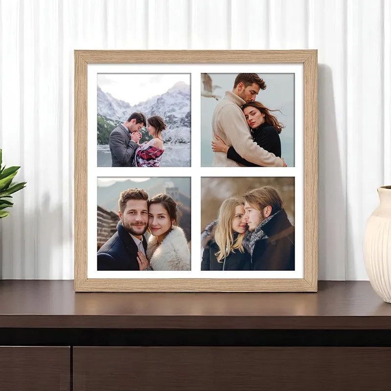 Memory Collage Photo Frame - Beige media 1