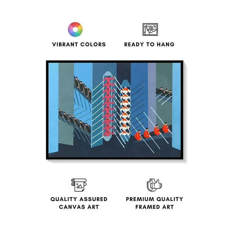 Maquette Canvas Painting - Black Frame media 4