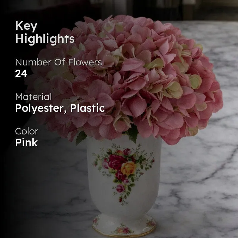Hydravia Polyester Artificial Flower - Set Of Four media 2
