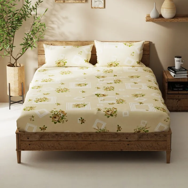 Ceynor Bedsheet (Beige) - 115 GSM media 3
