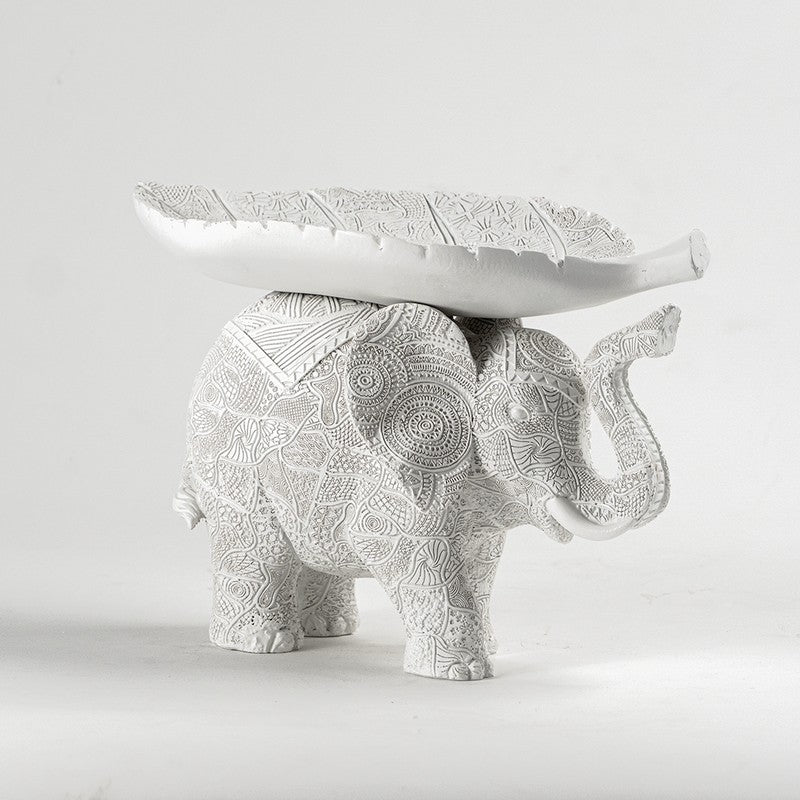 Tusker Grace Elephant Showpiece - White media 3