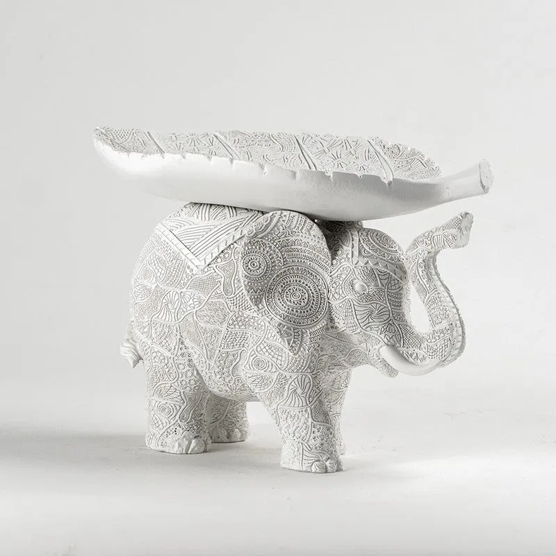Tusker Grace Elephant Showpiece - White media 3