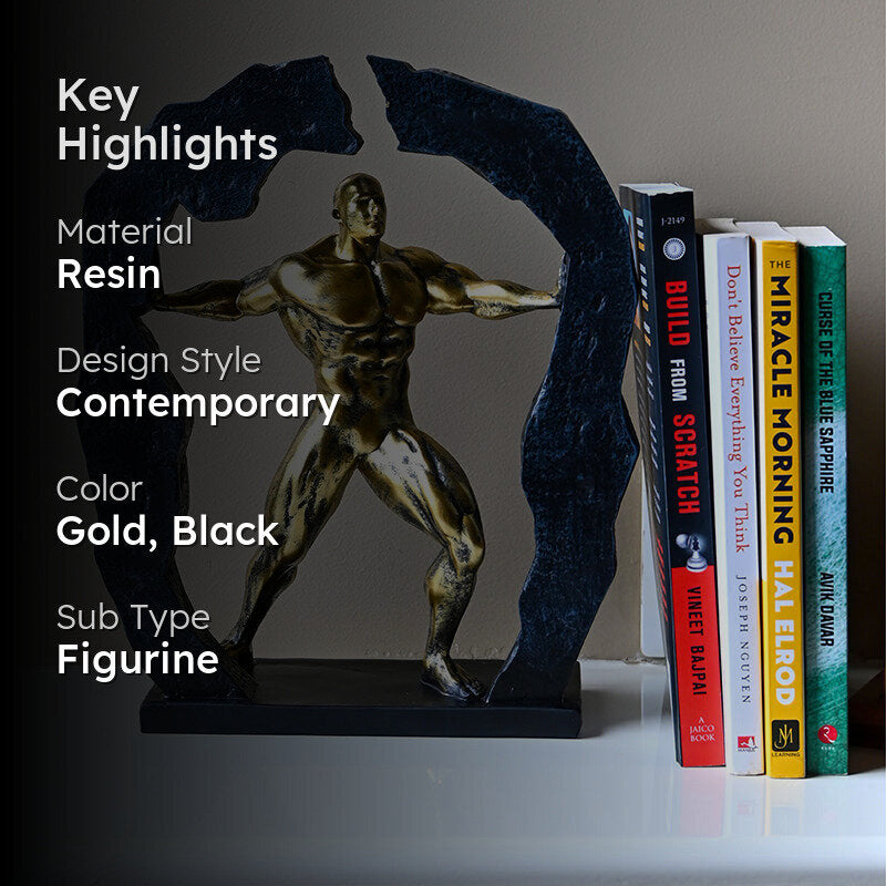 Heracles Resin Showpiece - Gold media 2