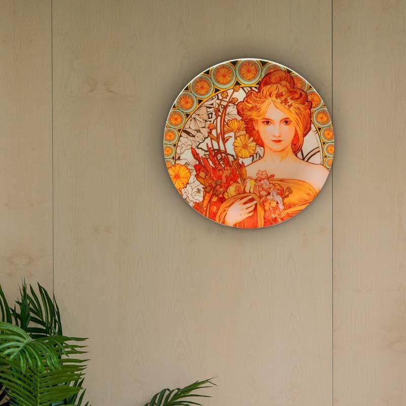 Fantasy by Mucha Decorative Plate