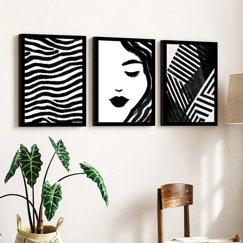 Graphic Grace Modern Wall Art - Set Of Three media 3