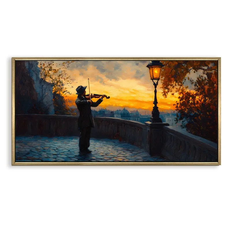 Evening Melody Canvas Wall Painting With Frame media 3
