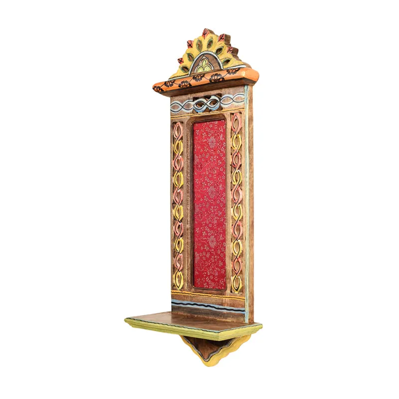 Jharokha Vintage Handcrafted Wooden Wall Accent media 5
