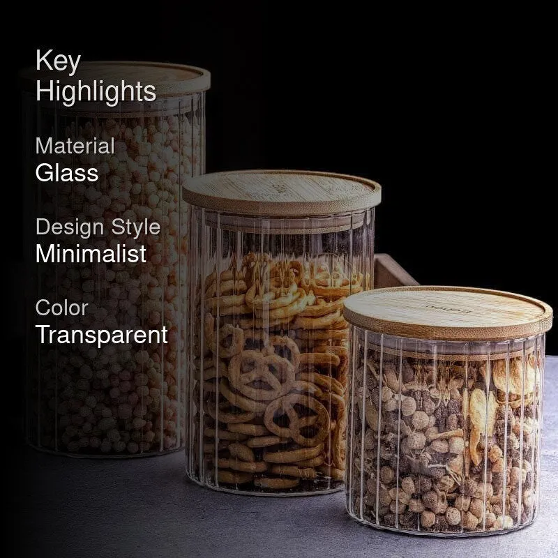 Sefona Storage Jar (685/1050/1400 mL) - Set Of Three media 2