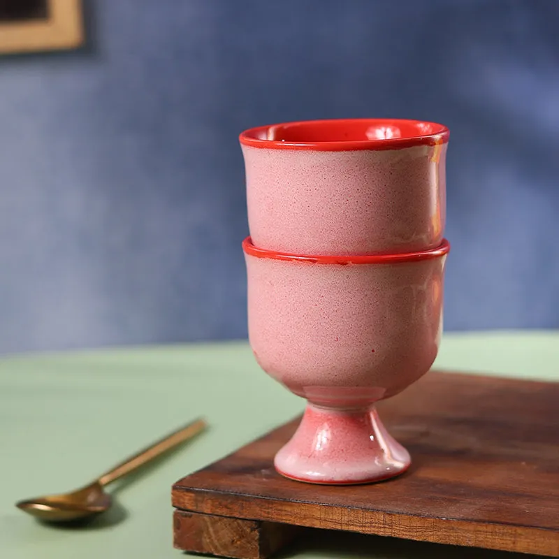 Eloisa Ceramic Ice Cream Cup (Pink) -200 mL media 6