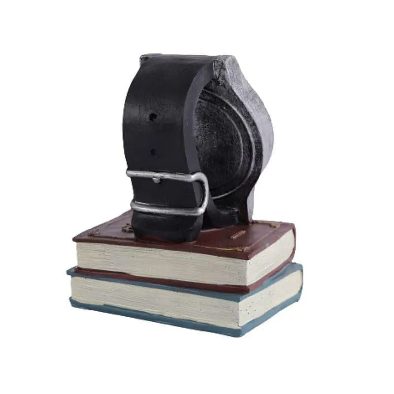 Retro Bookstack Clock - Silver media 4
