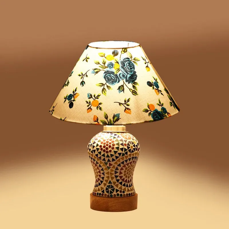 Aurenique Fleur Wooden Table Lamp - Multicolor media 7