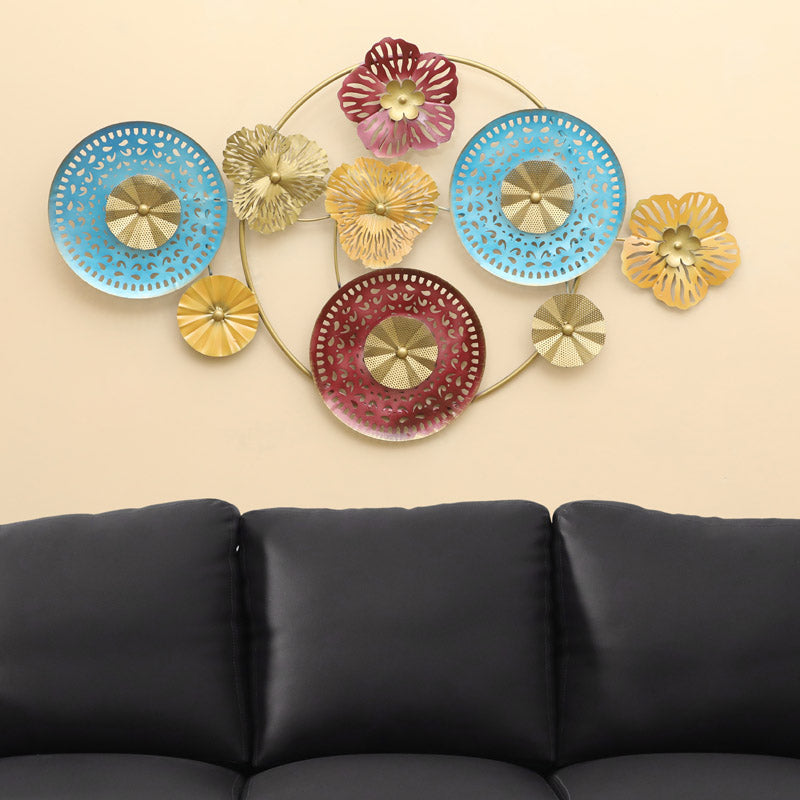 Atysa Floral Metal Wall Accent