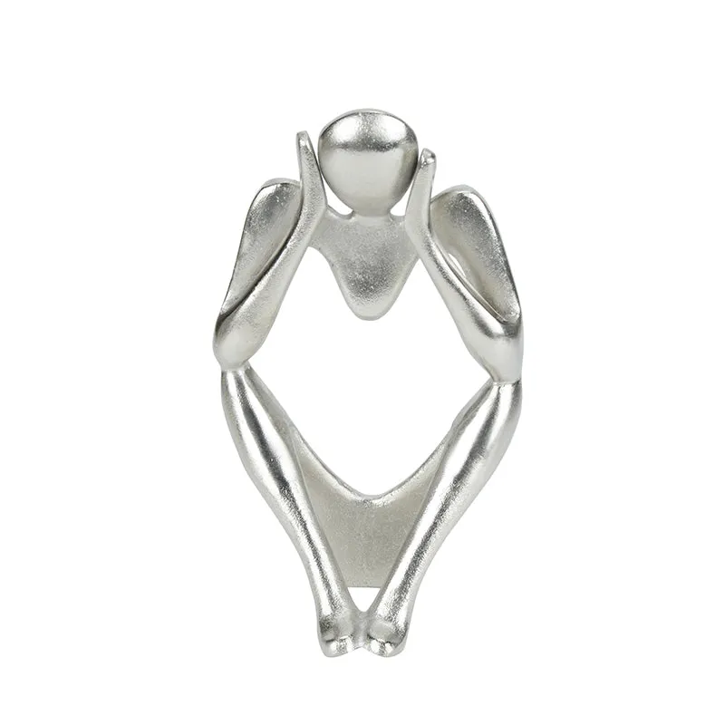 Echo Of Silence Aluminium Showpiece - Silver media 3