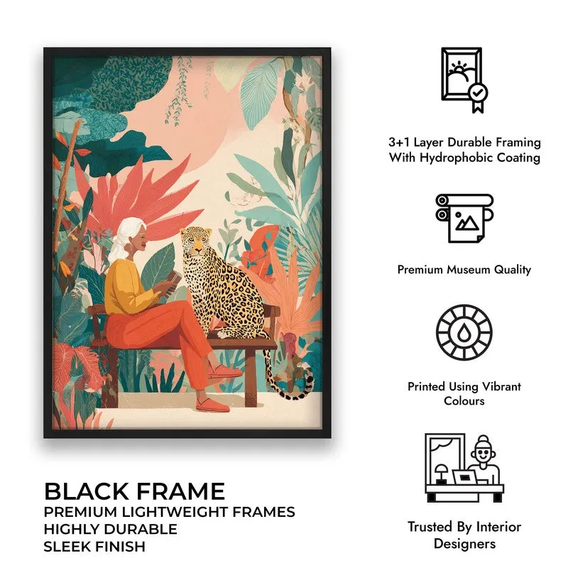Benchside Bond Canvas Wall Painting - Black Frame media 10