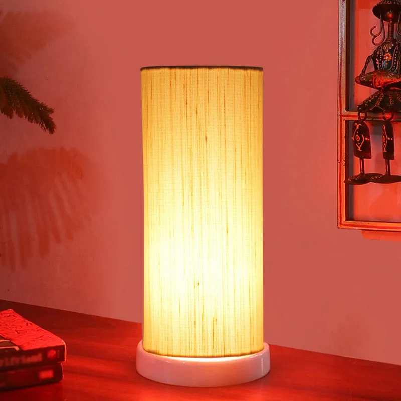 Esto Tower Wooden Table Lamp - Grey,White media 2
