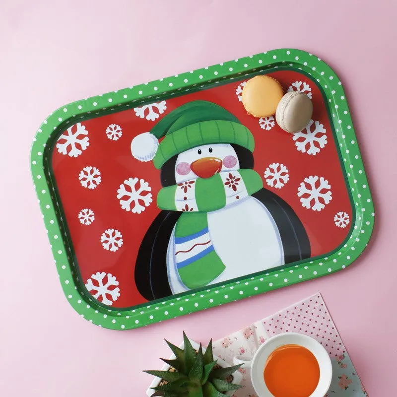 Festive Penguin Serving Tray media 1