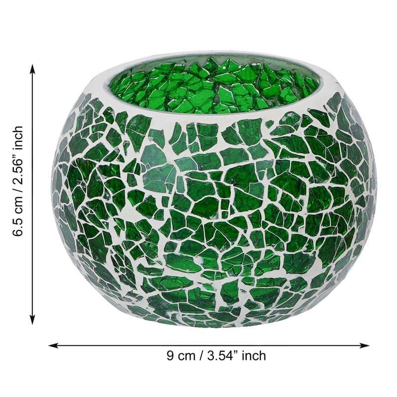 Sabaa Mosaic Tealight Candle Holder - Green media 4